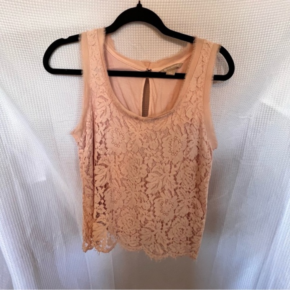 Small Banana Republic Lacey Pink Tank E
